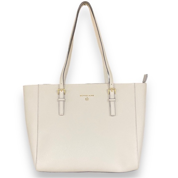 MICHAEL Michael Kors Handbags - MICHAEL Michael Kors Jet Set Charm Soft Pink Leather Tote Bag